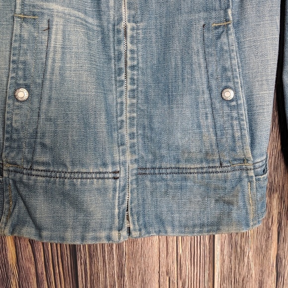 DIESEL Women's Italian Denim Jacket / Vest Medium - Picture 4 of 6